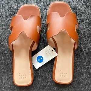 Target Size 7W Brown Sandals
